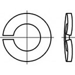 TOOLCRAFT TO-6854400 pérová podložka Vnútorný Ø: 4 mm DIN 128 Ušlechtilá ocel V2A A2 100 ks; TO-6854400
