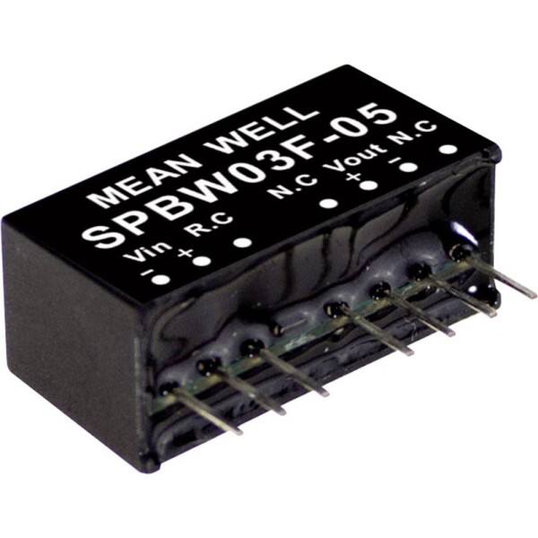 MEAN WELL SPBW03G-15 DC / DC menič napätia, modul 200 mA 3 W Počet výstupov: 1 x; SPBW03G-15