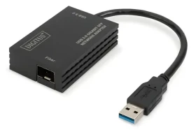 Digitus USB-A - RJ45/SFP / Sieťový adaptér / Gigabit Ethernet / 1 Gbps / RTL8153 (DN-3026)