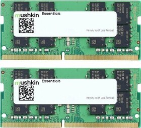 Mushkin Essentials 32GB (2x16GB) 3200MHz - SO-DIMM / DDR4 / SO-DIMM / PC4-25600 / CL22-22-22-52 / 1.2V (MES4S320NF16GX2)