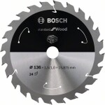 Bosch Accessories Bosch 2608837667 tvrdokovový pílový kotúč 136 x 15.875 mm Počet zubov (na palec): 24 1 ks; 2608837667