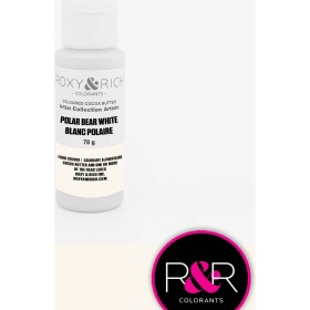 Kakaové maslo farebné 78 g polar bear white - Roxy and Rich - Roxy and Rich