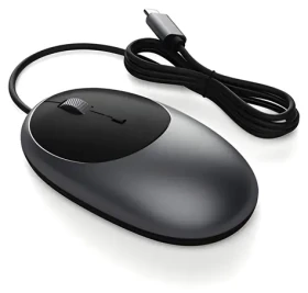 Satechi C1 Space Gray / Drôtová myš / USB-C (ST-AWUCMM)