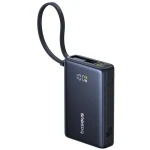 Baseus PicoGo 10000mAh 45W s int. káblom USB-C čierna / Powerbanka / 2xUSB-C / 1xUSB-A (P10076803123-00)