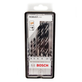 Bosch Accessories 2607010527 sada špirálových vrtákov do dreva 5-dielna 4 mm, 5 mm, 6 mm, 8 mm, 10 mm valcová stopka 1 s