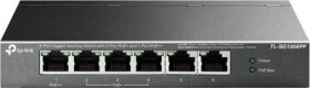 TP-Link Prepínač z 6 portami Gigabit, w tym 3 porty PoE+ i 1 port PoE++, model TL-SG1006PP, niesprzętowy, na biurko