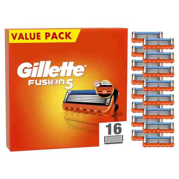 GILLETTE Fusion5 náhradné holiace hlavice 16 ks