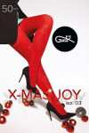 Pančuchy Gatta X-Mas Joy wz.03 50 den 5-XL nero 5-XL