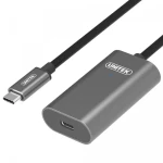 Unitek Kábel USB-C - USB-C čierna / Kábel / USB-C (M) - USB-C (M) / 5 m (U305A)