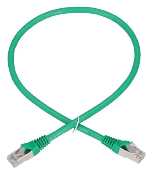 Extralink zelená / Patch kábel / Cat.6 / FTP / 0,5 m / meď