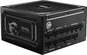 MSI MAG A1000GL PCIE5 II čierna / Zdroj / 1000W / ATX 3.1 / PCIe 5.1 / 80 PLUS Gold / 135mm (MAG A1000GL PCIE5 II)