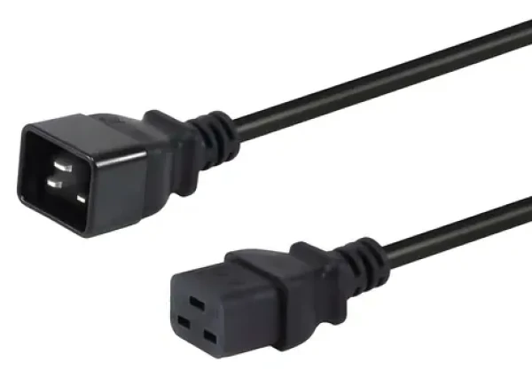 Equip C20-C19 čierna / Napájací kábel / 3 m / 250 V / 16 A (112131)