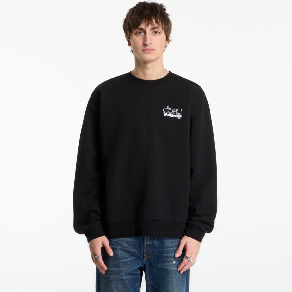 Mikina Obey Desire Extra Heavy Crew Black L