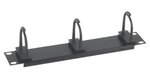 Xtendlan 10" / Vyväzovací panel / 1U / 3x plastová úchytka (PP01-CB)