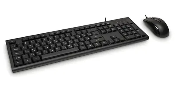 Inter-tech KM-3149R čierna / Klávesnica + myš / USB / RU/US (88884091)