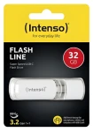 INTENSO Flash Line 32GB biela / Flash Disk / USB-C 3.2 Gen 1 / OTG / čítanie: 70MBs (3538480)