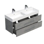 Kúpeľňová skrinka s umývadlom SAT Cube Way 120x53x46 cm betón mat CUBE461202BESAT CUBE461202BESAT