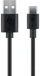Goobay 59124 čierna / Nabíjací a synchronizačný kábel / USB-C na USB-A / 3 m (59124)