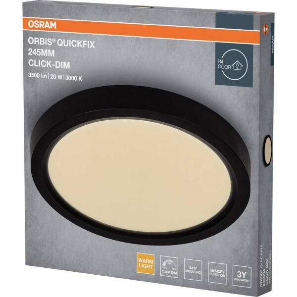 OSRAM HOMELIGHTING 4099854604126 stropné svetlo, LED stropné svietidlo čierna; 4099854604126