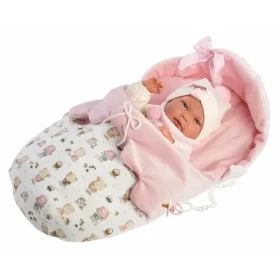 Llorens 73884 NEW BORN HOLČIČKA - realistická bábika bábätko s celovinylovým telom - 40 cm