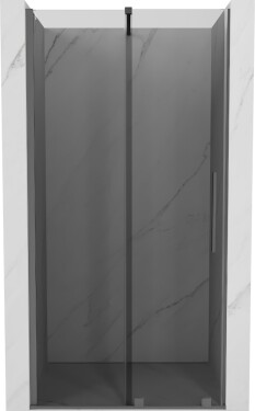 MEXEN/S - Velár posuvné sprchové dvere 90, grafit, grafit metal 871-090-000-41-95