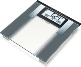 Sanitas SBG 21 sivá / osobná váha / LCD displej / diagnostikou telesných parametrov / max 180kg / dopredaj (4211125764357)