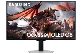 32" Samsung Odyssey OLED G8 S32DG800SU strieborná / Monitor / OLED / 4K UHD / 240Hz / 0,03ms / 2x HDMI + DP / repro (LS32DG800SUXEN)