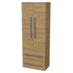 Kúpeľňová skrinka vysoká SAT Cube Way 60x163x33 cm dub Hickory CUBE3CHV60DH CUBE3CHV60DH