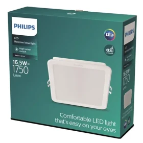 Philips Meson 16,5W 4000K biela / LED podhľadové svietidlo hranaté / 1280lm / IP20 (929003282901)