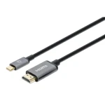 Manhattan adaptérový kábel USB-C na HDMI 4K 60Hz čierny / Kábel / USB-C - HDMI / 3840 x 2160 px / 60 Hz / 1 m (153591)