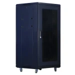 Xtendlan 18U/600x800 stojanový čierna / 19" rozvádzač / perforované dvere a chrbát (PER-18U-68-BLACK-S)