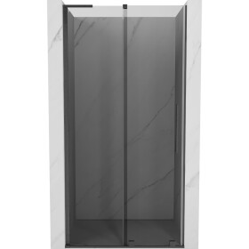 MEXEN/S - Velar L posuvné sprchové dvere 100, grafit, grafit kartáčovaná 871-100-003-41-66