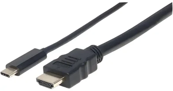 Manhattan 152235 čierna / Kábel USB-C na HDMI / 1 m / 4K 30Hz (152235)