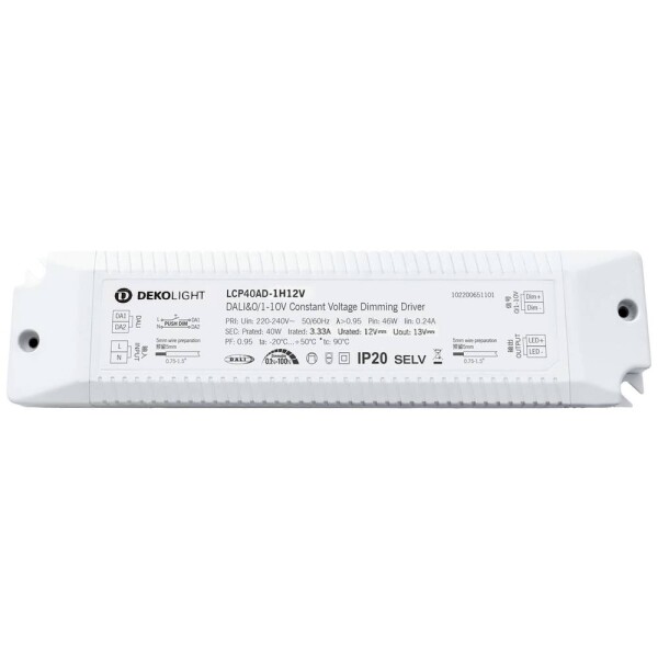 Deko Light BASIC, DIM, CV, LCP napájací zdroj pre LED konštantné napätie 0 mA - 3.40 A 12 V/DC; 862253