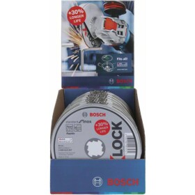 BOSCH X-LOCK Standard for Inox Plochý rezný kotúč,, 125 × 1 × 22,23 mm, 10ks 2608619267