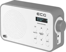 ECG RD 110 DAB biela / Prenosné rádio / FM a DAB+ / LCD displej / teleskopická anténa / USB-C / AUX (100001124239)