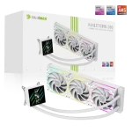 Gamemax HAILSTORM 360 LCD biela / Komplet vodného chladenia CPU / 360 mm / LCD displej (HAILSTORM 360 LCD WH)