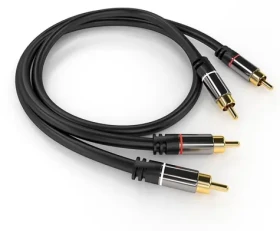 PremiumCord HQ kábel 2x CINCH - 2x CINCH / Prepojovací kábel / Stereo / Tienený / M/M / 1,5 m (kjqccmm015)