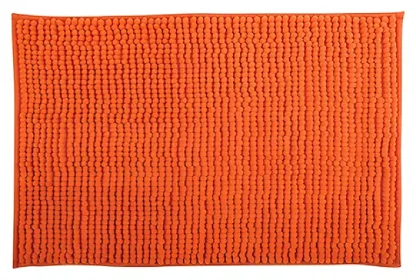 MSV CHENILLE oranžová / Kúpeľňová predložka / mikrovlákno / protišmyková / 50 x 80 cm