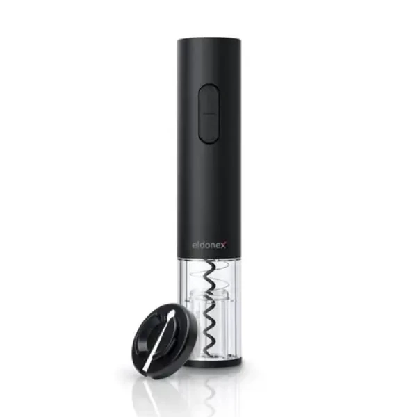 Eldonex WineSpin čierna / elektrický otvárač na víno / 4X AA batérie (EWO-2100-BK)