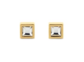 Calvin Klein Elegantné pozlátené náušnice Essential Links 35100076