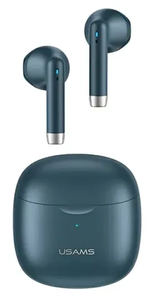 USAMS US-IA04 TWS tmavo modrá / Bezdrôtové slúchadlá do uší / Bluetooth 5.0 (BHUIA03)