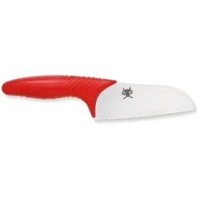 KAI Tim Mälzer Junior 11 cm / Detský kuchynský nôž / Zúbkované ostrie / Ochrana prstov / Puzdro (TMJ-1000)