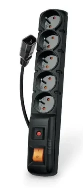 Acar F5 IEC 1.5m kábel / 5 zásuviek / prepäťová ochrana / C14 do UPS (ppacarf5-2iec)