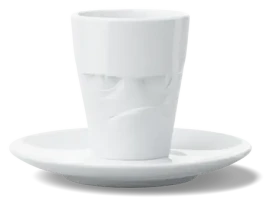 FIFTYEIGHT Espresso hrnček Grummelig biely / Movie Edition / 80 ml / Porcelán (T021501)