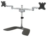 StarTech Stolný držiak pre dva monitory / Plne pohyblivé rameno / do 32" / VESA 100x100 mm / nosnosť 16 kg (ARMDUALSS)