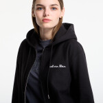 Mikina Calvin Klein LS Prm Tery Script FZ Hoodie Black XL