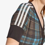 Tričko adidas Checked V-Neck Shirt With Buttons Multicolor XS