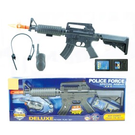 Sparkys POLÍCIA - Samopal s vysielačkou set 4 ks