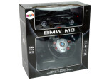 Mamido Auto na diaľkové ovládanie R/C BMW M3 1:18 so zvukom a svetlami čiernej